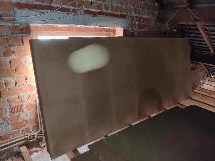 Houtvezelplaten spaanplaten 125*305*2,4 cm, Doe-het-zelf en Bouw, Platen en Panelen, Gebruikt, Hout, 20 tot 50 mm, Ophalen