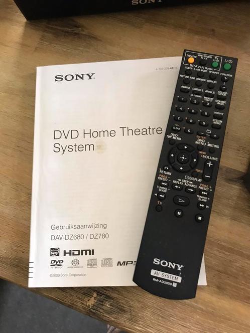 Sony dvd home theater system, TV, Hi-fi & Vidéo, Ensembles home-cinéma, Comme neuf, Barre de son, Sony, Enlèvement ou Envoi