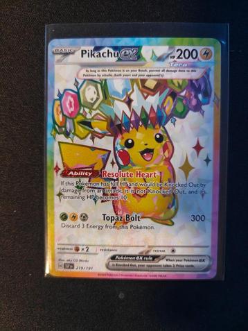 Pikachu ex 219/191 Surging Sparks beschikbaar voor biedingen
