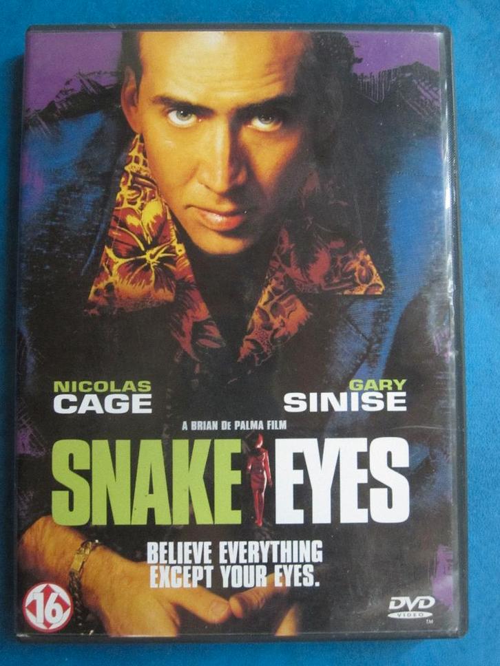 Snake Eyes (1998), Cd's en Dvd's, Dvd's | Thrillers en Misdaad, Zo goed als nieuw, Actiethriller, Vanaf 16 jaar, Ophalen of Verzenden