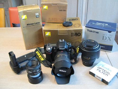 Nikon D80. Ensemble photographique., Audio, Tv en Foto, Fotocamera's Digitaal, Zo goed als nieuw, Spiegelreflex, Nikon, Ophalen