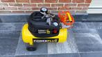Compressor Powerplus POWX1730 compressor 1100W 24l olievrij, Doe-het-zelf en Bouw, Compressors, Ophalen, Gebruikt, 6 tot 10 bar