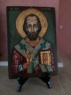 orthodoxe icoon van Sint Nicolaas 20x28, Antiek en Kunst, Ophalen of Verzenden