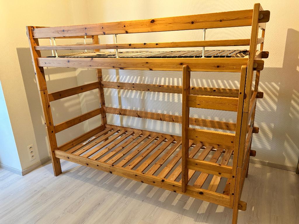 Bed, Kinderen en Baby's, Kinderkamer | Bedden, Ophalen, Gebruikt, Hoogslaper of Stapelbed