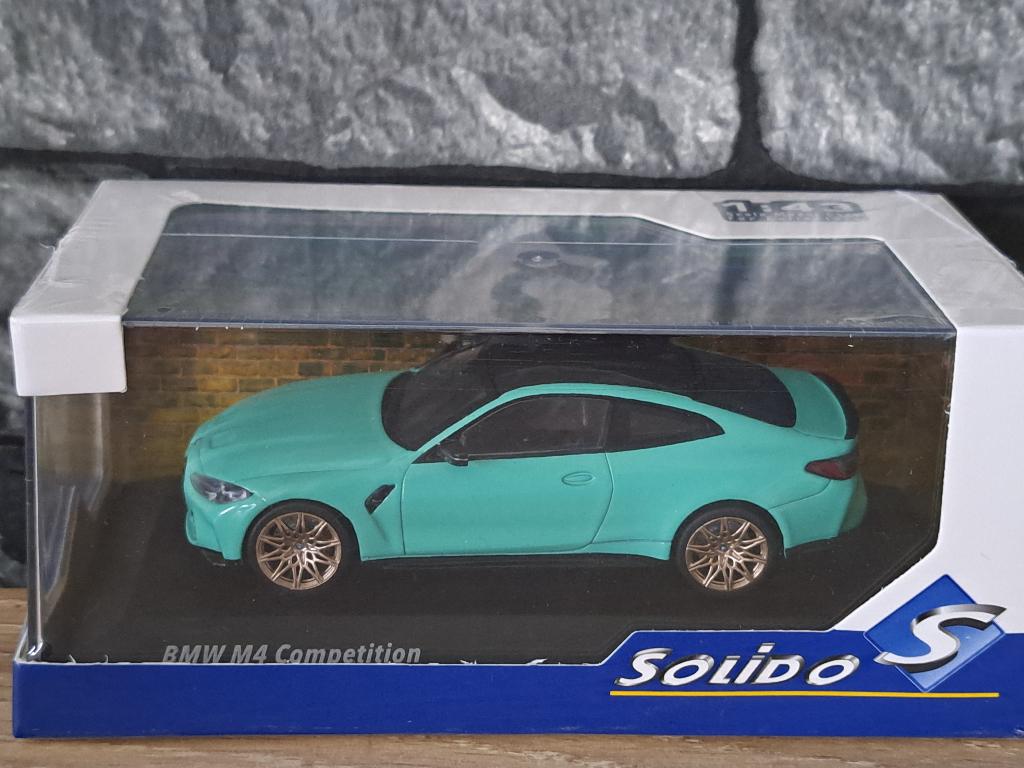 BMW M4 G82 COMPETION MINT GREEN 1/43ème, Hobby en Vrije tijd, Modelauto's | 1:43, Solido, Auto, Solido, Nieuw