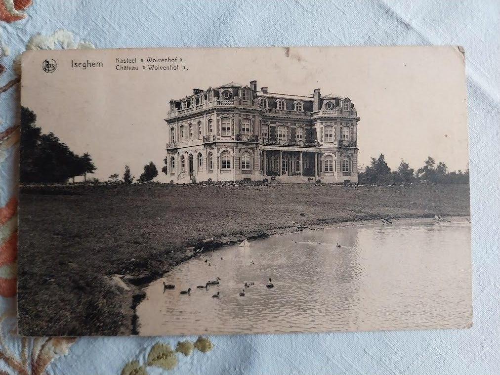 Oude postkaart van " Iseghem ", Collections, Cartes postales | Belgique, Enlèvement ou Envoi, 1920 à 1940, Affranchie, Flandre Occidentale