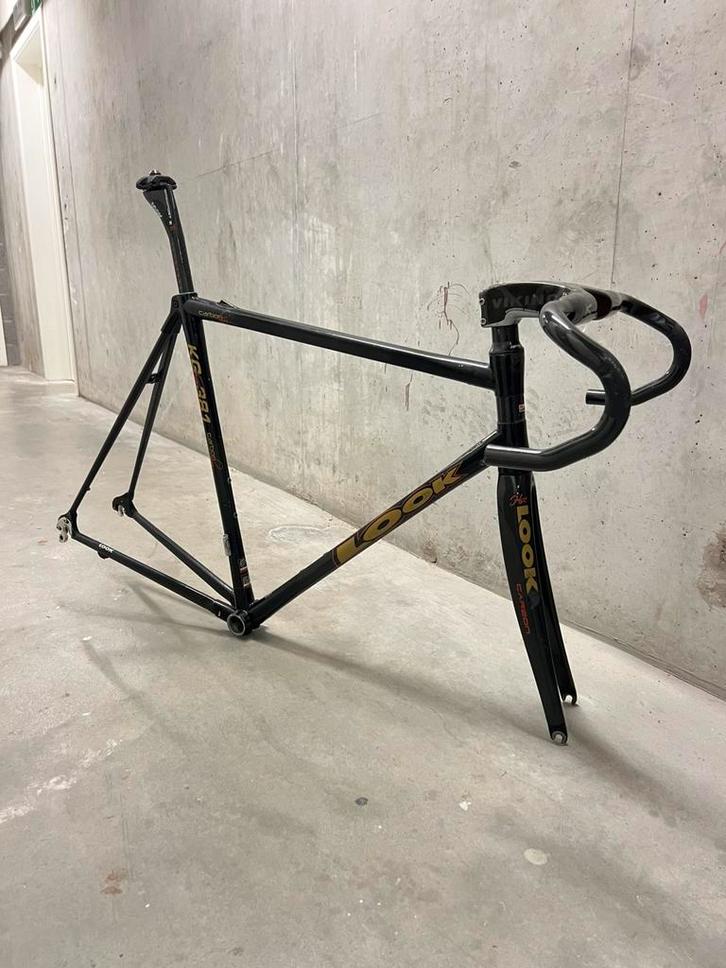 Kit cadre Look kg381, Fietsen en Brommers, Fietsen | Racefietsen, Gebruikt, 28 inch, Carbon, 53 tot 57 cm, Ophalen