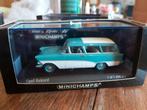 Minichamps Opel Rekord P1 1958 Turquoise 1/43, Ophalen of Verzenden, Nieuw, Auto, MiniChamps