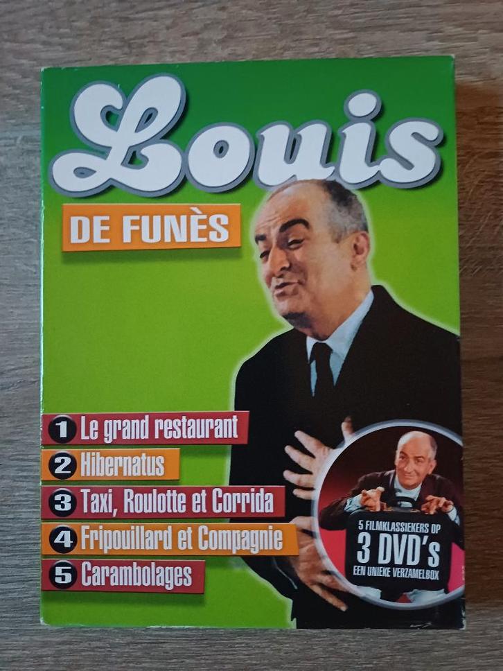 Coffret DVD 5 x Louis De Funes, CD & DVD, DVD | Comédie, Utilisé, Comédie d'action, Coffret, Tous les âges, Enlèvement ou Envoi