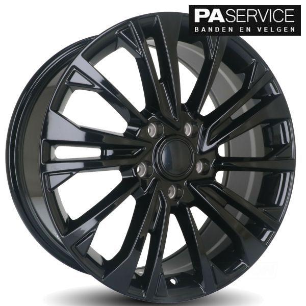 Nieuw 18 inch Gloss Black Volkswagen Crafter Zomerset, 18 inch, -, -, Banden en Velgen