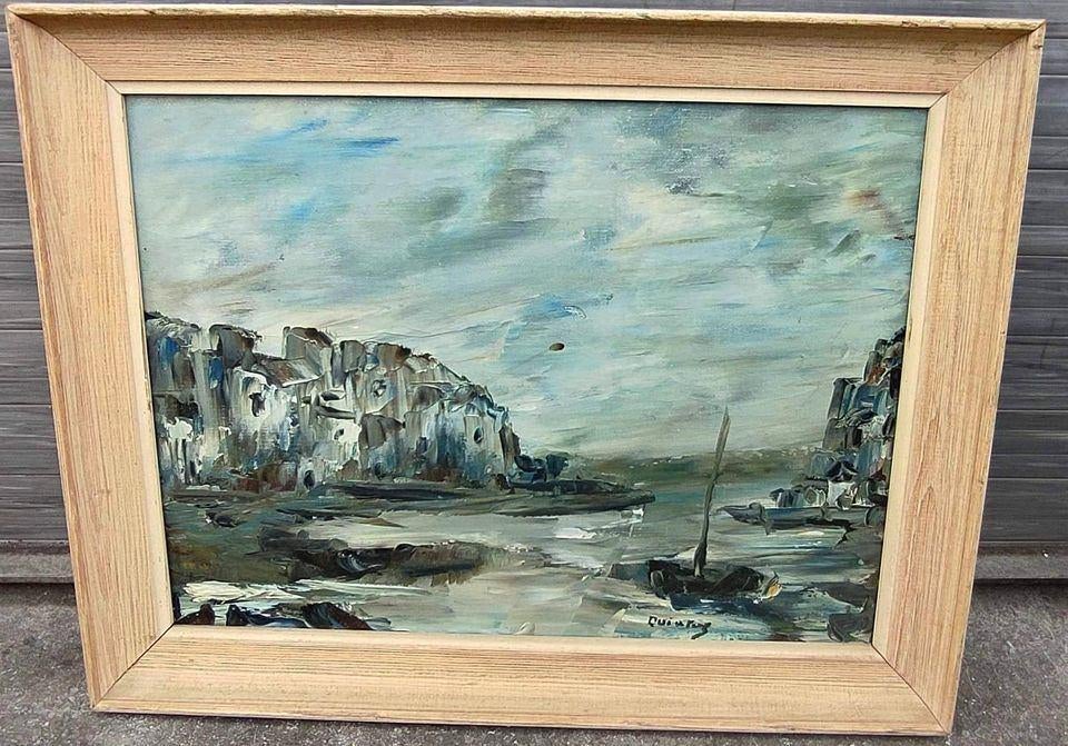 Huile sur toile marine signe, Antiquités & Art, Enlèvement ou Envoi