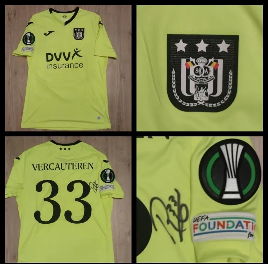 Maillot Conférence League RSC Anderlecht shirt, Sport en Fitness, Voetbal, Ophalen of Verzenden, Shirt