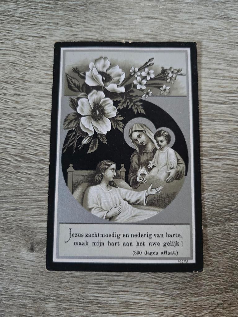 Carte de décès 1905 Heist op den Berg, Kortenaken, Enlèvement ou Envoi, Image pieuse