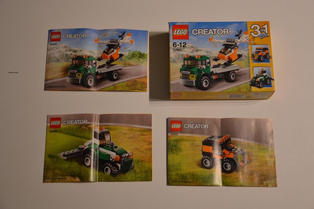 Lego Creator 3 in 1 Helikoptertransport 31043, Compleet, Lego, Ophalen of Verzenden, Zo goed als nieuw