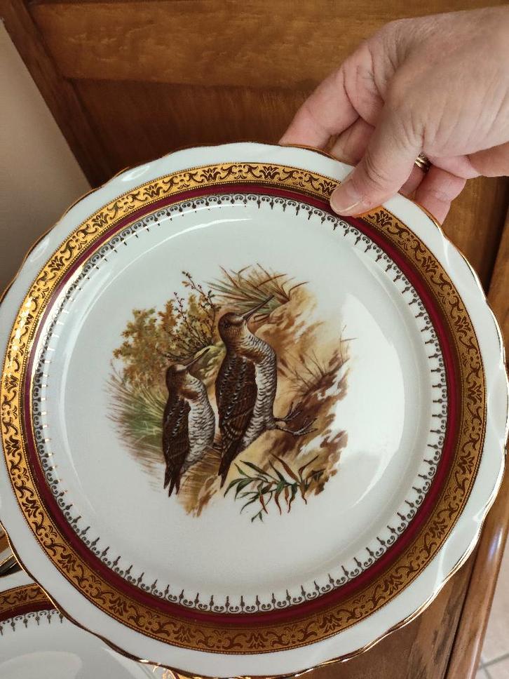 Superb service de Table Deux Feux or, porcelaine, France,, Antiquités & Art, Antiquités | Services (vaisselle) complet, Enlèvement