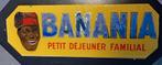 BANANIA vintage reclamebord - Glas/Glassoïd, Verzamelen, Verzenden