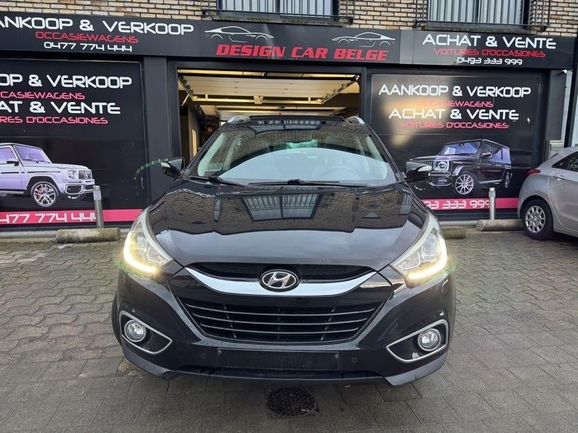Hyundai iX35 2.0i 4WD Automaat Executive, Auto's, Hyundai, Automaat, Zwart, Leder, Bedrijf