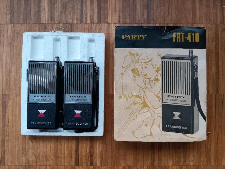 Vintage Walkie-Talkies in originele doos, Telecommunicatie, Portofoons en Walkie-talkies, Gebruikt, Portofoon of Walkie-talkie