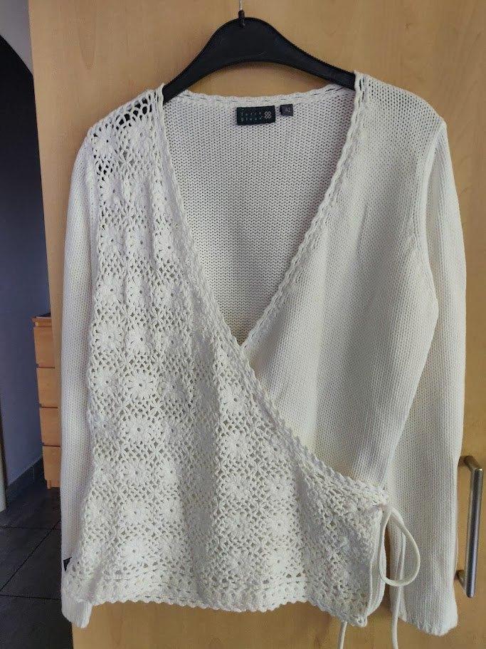 Gilet Terre Bleue. maat 42., Kleding | Dames, Truien en Vesten, Zo goed als nieuw, Maat 42/44 (L), Wit, Ophalen of Verzenden