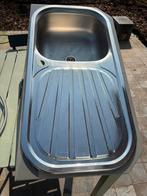 Spoelbak met kraan, Ophalen, Gebruikt, Inox, Kraan