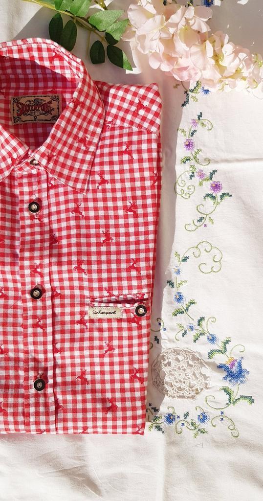 Chemise 🌈vintage bavaroise VICHY rouge/blanche, Vêtements | Femmes, Tops, Neuf