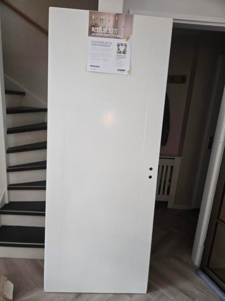 Svedex CN12 *NIEUW* 83 x 211.5 opdek opdekdeur rechtshangend, Ophalen, Zo goed als nieuw, Hout, Binnendeur
