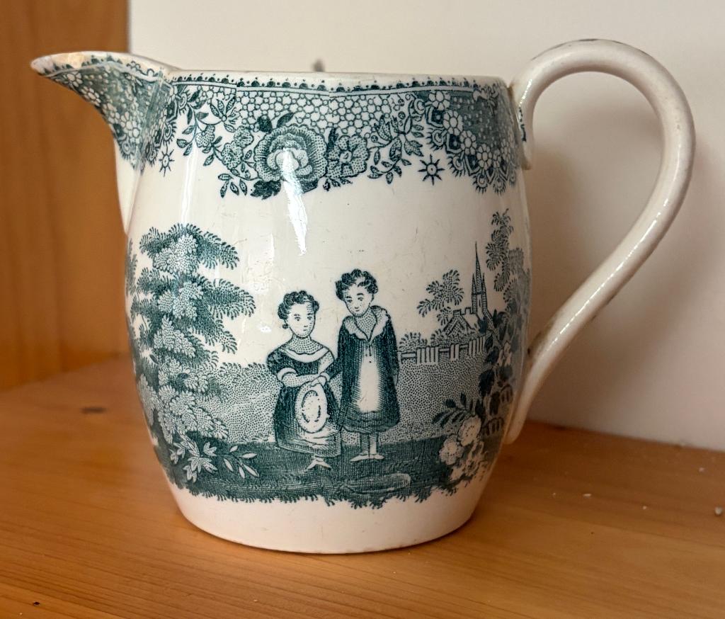 Pot à lait 19e ORFANS J. B. Cappellemans Ainé Jemappes, Antiquités & Art, Envoi