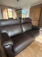 Bruin lederen 2 en 3 zit Chateaux d’ Ax, Ophalen, Gebruikt, Leer, Rechte bank