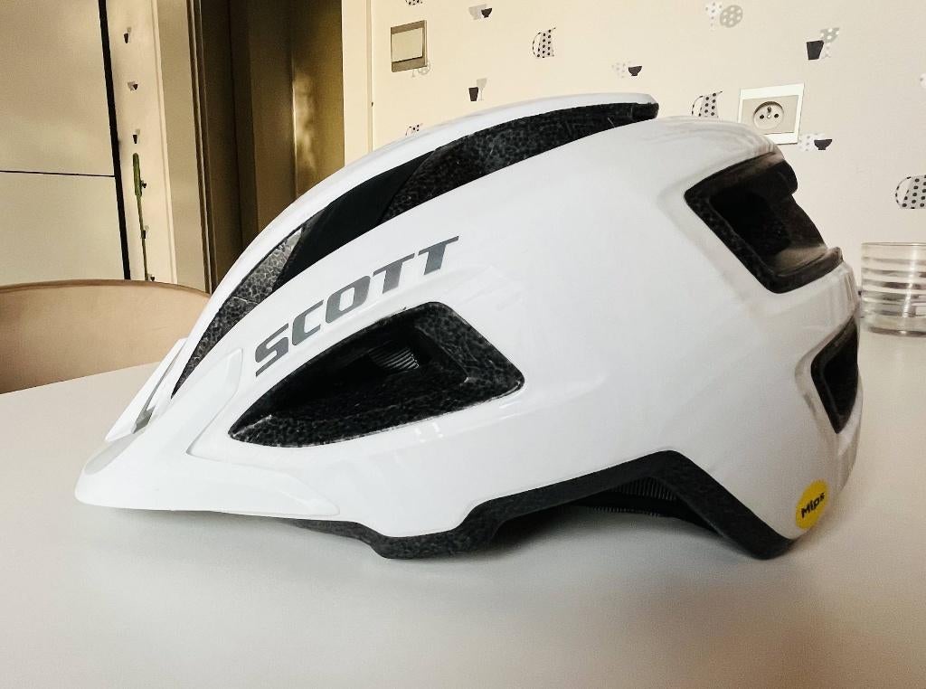 SCOTT Groove Plus witte M/L 57/62cm MIPS fietshelm, Fietsen en Brommers, Ophalen, M, Zo goed als nieuw, Scott
