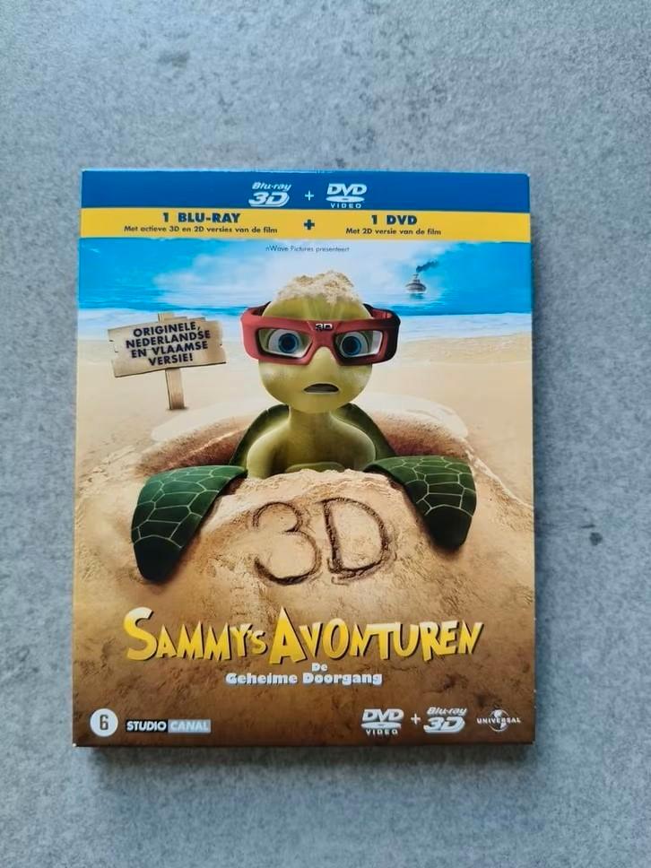 Sammy's avonturen Blu-ray, Cd's en Dvd's, Blu-ray, Zo goed als nieuw, Tekenfilms en Animatie, 3D, Ophalen