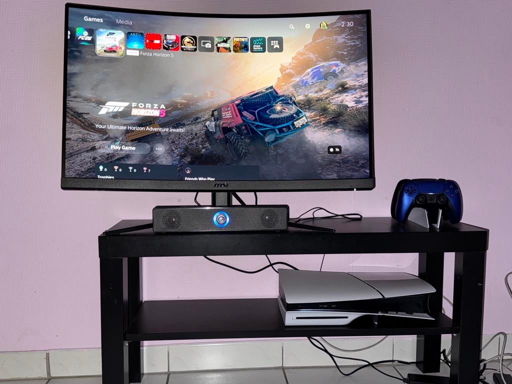 Pack Premium PS5 Slim + Écran MSI 32" 2K + Mallettes, Enlèvement, Comme neuf, Sony