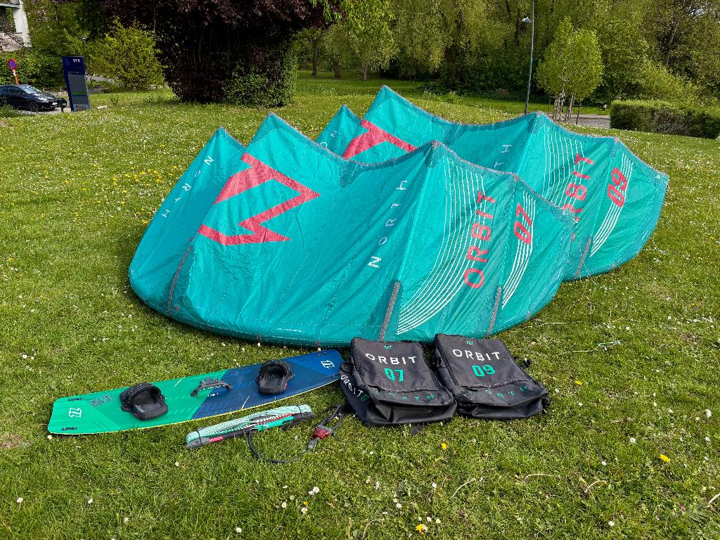 Coffret North Orbit & Atmos, Sports nautiques & Bateaux, Kitesurf, Double astuce, Enlèvement ou Envoi, Utilisé, Ensemble de kite