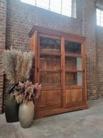 Teak vitrinekast/buffetkast GRATIS LEVERING, Ophalen, Met deur(en), 200 cm of meer, 150 tot 200 cm