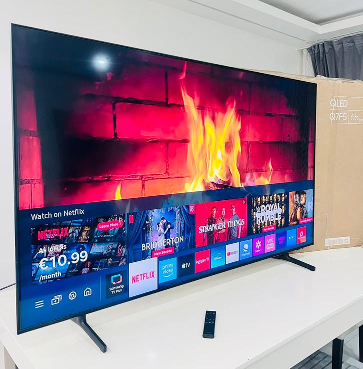 Tv Smart Samsung QLED 65” 165cm, Audio, Tv en Foto, Televisies, Zo goed als nieuw, QLED, Samsung, Ophalen