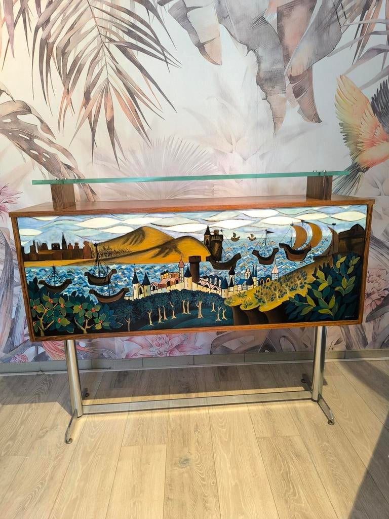 Meuble bar vintage années 70 Denisco, Enlèvement