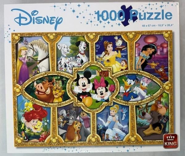 King Disney Magical Moments Puzzel 1000 st. compleet, Verzenden, 500 t/m 1500 stukjes, Zo goed als nieuw, Legpuzzel