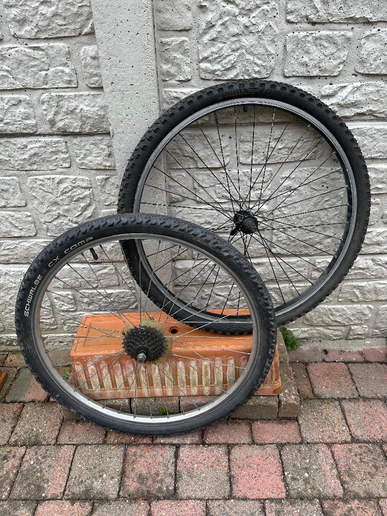 2 sets Mtb wielen 26 inch, Fietsen en Brommers, Fietsonderdelen, Ophalen, Gebruikt, Mountainbike, Wiel