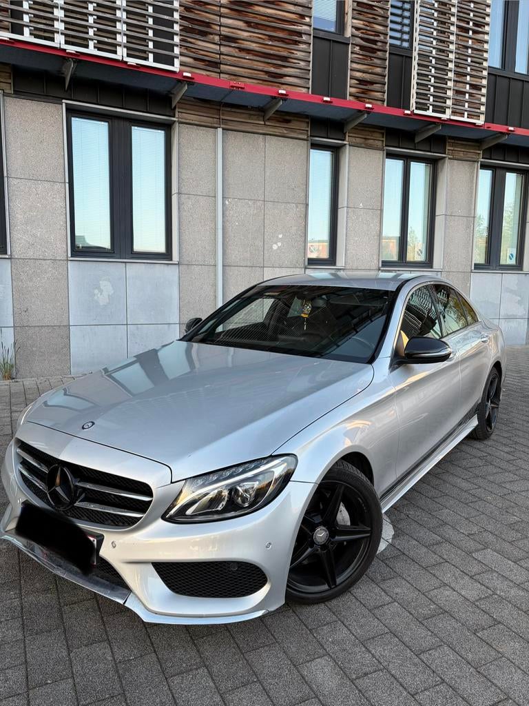 Mercedes C-klasse Amg-pakket, Auto's, Automaat, Zwart, Zwart, Leder