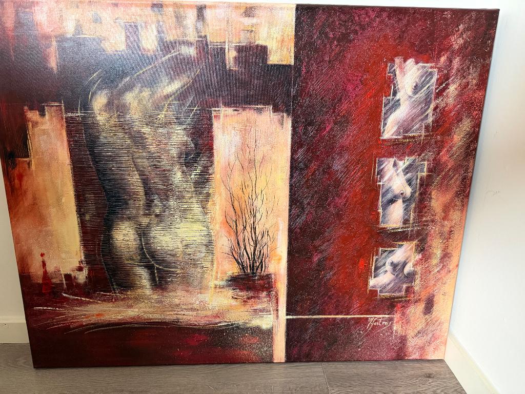 Peinture à l'huile, Antiquités & Art, Art | Peinture | Abstraite, Enlèvement