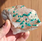 Dioptaas op kwarts - Namibië, Collections, Minéraux & Fossiles, Enlèvement ou Envoi