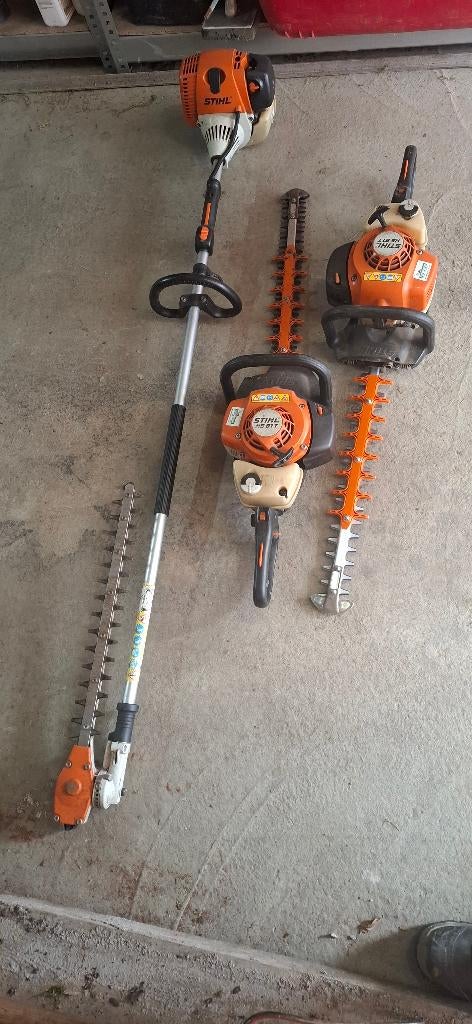 Stihl haagscharen, Ophalen, Gebruikt, Benzine, Stihl