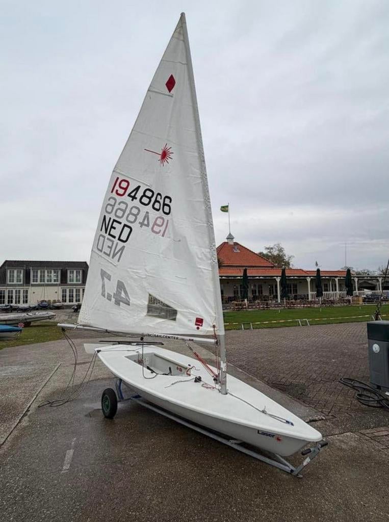Laser/ ilca  194866 xd incl standaard tuig of 4.7 kindertuig, Watersport en Boten, Ophalen, Gebruikt