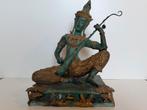 Thais bronzen beeld met goud, Antiek en Kunst, Verzenden