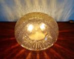 Plafondlamp van gerookt bubbelglas, jaren 70, Ophalen of Verzenden
