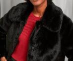 Veste noire en fausse fourrure NOUVELLE !, Neuf, Taille 38/40 (M), Manteau, Noir