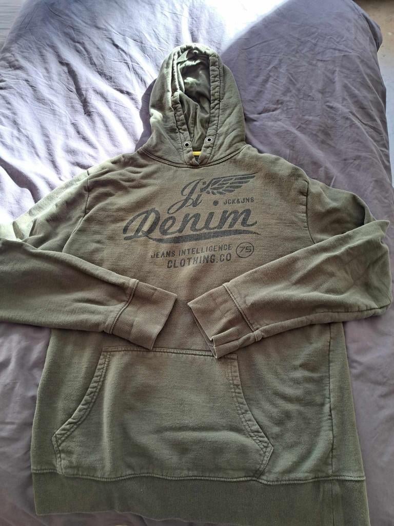jack en jones hoodie xxl, Kleding | Heren, Truien en Vesten, Ophalen, Overige maten, Gedragen, Groen