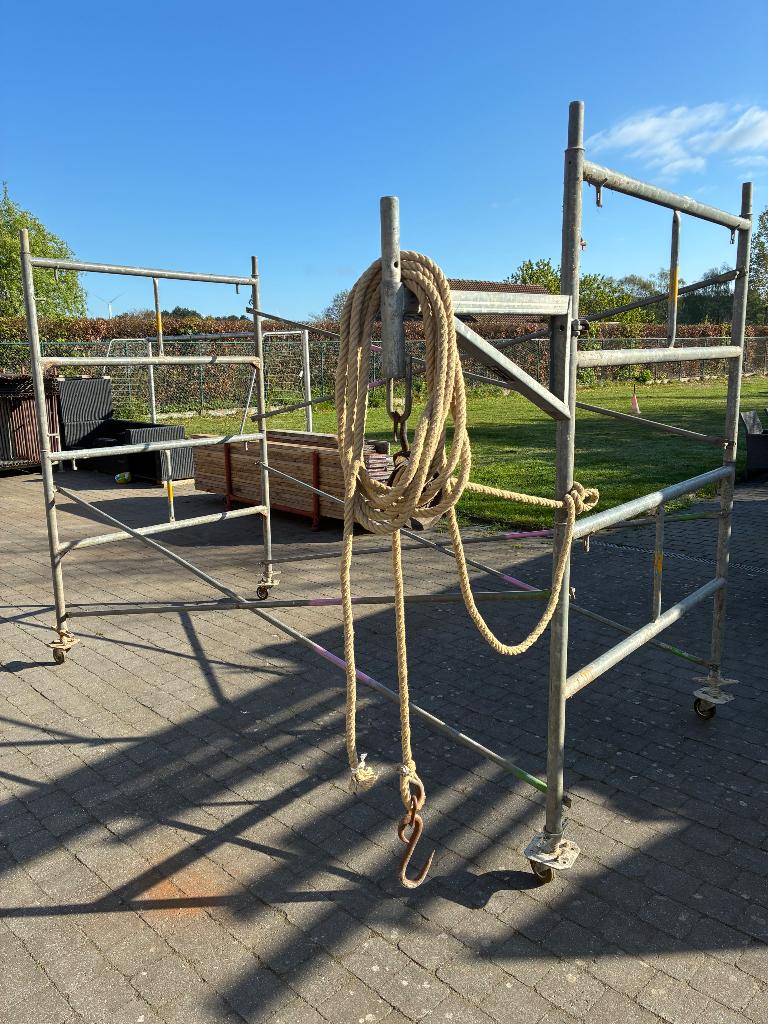 Gevelstelling tot 150m2!!, Enlèvement, Comme neuf, Échafaudage de façade, 5 mètres de hauteur ou plus