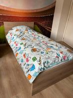 Een 1-persoonsbed met matras en een bedlade, Ophalen, Gebruikt, 90 cm, Eenpersoons