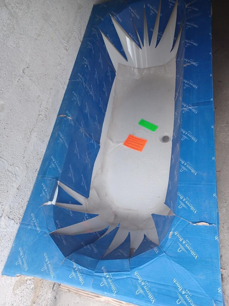 Baignoire encastrable 180x80 Villeroy & Boch, Enlèvement