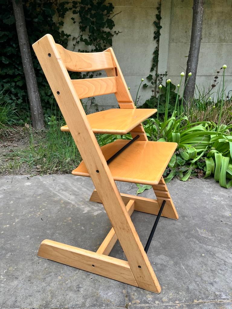 Tripp Trapp meegroeistoel beuk natural, Kinderen en Baby's, Ophalen, Zo goed als nieuw, Meegroeistoel, Aanschuifbaar